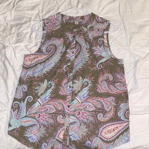 COPY - American eagle button up tank top